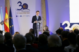 El titular del Gobierno gallego presidió el acto de conmemoración del XXX Aniversario de la Declaración del Camino de Santiago como Itinerario Cultural Europeo El titular del Gobierno gallego presidió el acto de conmemoración del XXX Aniversario de la Declaración del Camino de Santiago como Itinerario Cultural Europeo