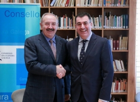 El conselleiro de Cultura, Román Rodríguez, firmó un acuerdo de colaboración con el presidente del Consello da Cultura Gallega, Ramón Villares, organismo que se encargará de realizar inicialmente un trabajo de campo