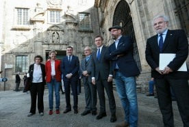 Feijóo subrayó que de los símbolos de ayer y de hoy que alberga el Museo do Pobo Galego "brota una cultura para el entendimiento"