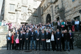 Feijóo subrayó que de los símbolos de ayer y de hoy que alberga el Museo do Pobo Galego "brota una cultura para el entendimiento"