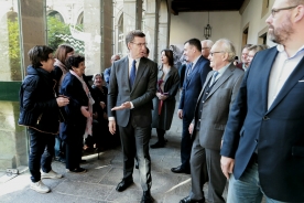 Feijóo subrayó que de los símbolos de ayer y de hoy que alberga el Museo do Pobo Galego "brota una cultura para el entendimiento"