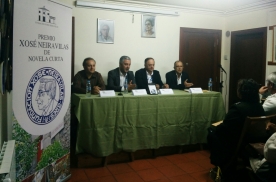 El secretario general de Política Lingüística, Valentín García, participó hoy a la tarde en Gres en el acto de entrega del II Premio Xosé Neira Vilas de Novela Corta