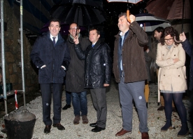 Román Rodríguez visitó esta tarde las instalaciones, que son sede también de la Fundación que lleva el nombre de la autora