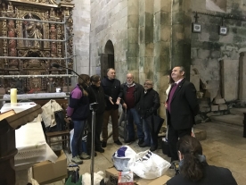 El delegado territorial de la Xunta en Lugo, José Manuel Balseiro, visitó esta mañana a iglesia monacal de San Salvador de Vilar de Doñas, en Palas de Rei El delegado territorial de la Xunta en Lugo, José Manuel Balseiro, visitó esta mañana a iglesia monacal de San Salvador de Vilar de Doñas, en Palas de Rei