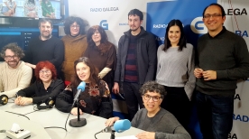 Anxo Lorenzo en el acto de entrega del premio