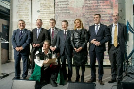 El presidente de la Xunta participó esta tarde en la clausura de la exposición Pergamino Vindel: Un tesoro en siete cantigas