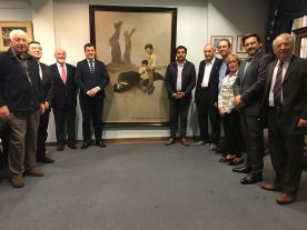 El conselleiro de Cultura, Educación y Ordenación Universitaria, Román Rodríguez, mantuvo esta mañana una reunión con la directiva del Centro Galicia de Buenos Aires