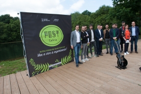 O conselleiro de Cultura, na presentación de FEST Galicia