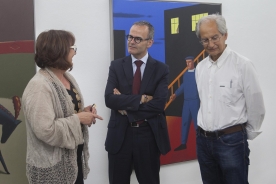 Xesús Vázquez Abad participou na inauguración da exposición 'OPS, El Roto, Andrés Rábago'