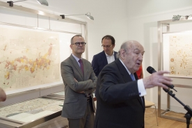 Xesús Vázquez na inauguración da exposición 'Vilardevós' Xesús Vázquez na inauguración da exposición 'Vilardevós'