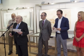 Xesús Vázquez na inauguración da exposición 'Vilardevós' Xesús Vázquez na inauguración da exposición 'Vilardevós'