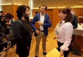 El director de la Agadic en la presentación de Cortocircuito