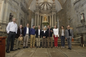 O conselleiro de Cultura, Educación e Ordenación Universitaria, Xesús Vázquez Abad, visitou a igrexa mosteiro de Armenteira