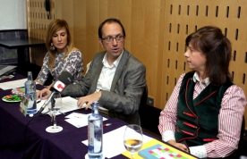 Anxo Lorenzo na rolda de prensa de presentación