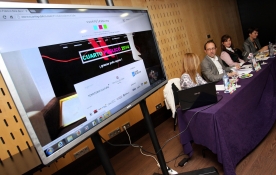 Anxo Lorenzo na rolda de prensa de presentación