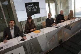 El conselleiro de Cultura en la rueda de prensa en la que presentó el balance del Womex 2014