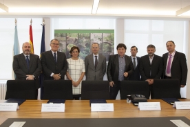 O conselleiro de Cultura e Educación asinou hoxe os convenios cos respectivos alcaldes para executar as correspondentes obras