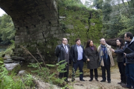 O conselleiro de Cultura, Educación e Ordenación Universitaria, Xesús Vázquez Abad, visitou esta mañá a Ponte de Fillaboa no concello pontevedrés de Salvaterra de Miño