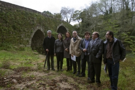 O conselleiro de Cultura, Educación e Ordenación Universitaria, Xesús Vázquez Abad, visitou esta mañá a Ponte de Fillaboa no concello pontevedrés de Salvaterra de Miño
