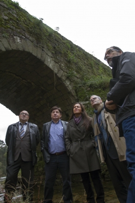 O conselleiro de Cultura, Educación e Ordenación Universitaria, Xesús Vázquez Abad, visitou esta mañá a Ponte de Fillaboa no concello pontevedrés de Salvaterra de Miño