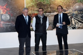 El secretario xeral de Cultura, Anxo Lorenzo, inauguró hoy la nueva exposición temporal del Parque Arqueolóxico del arte Rupestre de Campo Lameiro
