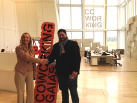 A directora-xerente da Fundación Cidade da Cultura, Beatriz González Loroño; e o presidente da Asociación de Jóvenes Empresarios de Coruña, Óscar Valcuende Rodríguez, asinaron un convenio A directora-xerente da Fundación Cidade da Cultura, Beatriz González Loroño; e o presidente da Asociación de Jóvenes Empresarios de Coruña, Óscar Valcuende Rodríguez, asinaron un convenio