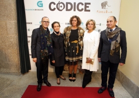 O conselleiro de Cultura, Educación e Ordenación Universitaria, Xesús Vázquez Abad, asistiu esta tarde á estrea da miniserie de televisión ‘Códice’