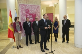 O conselleiro de Cultura, Educación e Ordenación Universitaria, Xesús Vázquez Abad, participou hoxe na inauguración da exposición ‘O berce do libro. Incunables da colección ABANCA