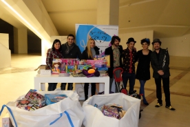 A directora xerente da Fundación Cidade da Cultura de Galicia, Beatriz González-Loroño, asistiu ao festival solidario ‘Cancións por regalos’