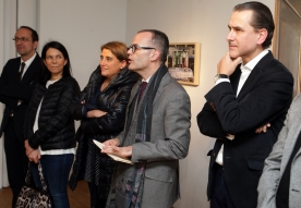 Xesús Vázquez Abad inaugura la muestra de Víctor López-Rúa, que acoge el Museo Fundación Eugenio Granell