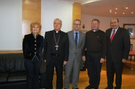 Xesús Vázquez Abad en su reunión con el obispo de Ourense Xesús Vázquez Abad en su reunión con el obispo de Ourense