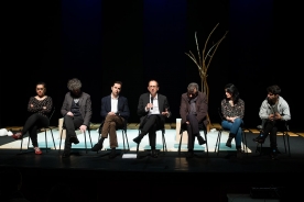 El secretario xeral de Cultura, Anxo Lorenzo, presentó el estreno del espectáculo Xardín suspenso El secretario xeral de Cultura, Anxo Lorenzo, presentó el estreno del espectáculo Xardín suspenso
