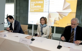 A directora de Turismo de Galicia, Nava Castro, e o director da Axencia Galega das Industrias Culturais (Agadic), Jacobo Sutil, presentaron hoxe en Santiago a nova programación do ciclo ‘Cultura no Camiño’ A directora de Turismo de Galicia, Nava Castro, e o director da Axencia Galega das Industrias Culturais (Agadic), Jacobo Sutil, presentaron hoxe en Santiago a nova programación do ciclo ‘Cultura no Camiño’