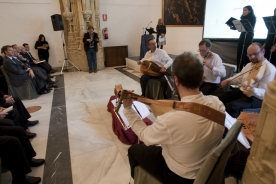 O titular da Xunta presidiu esta tarde a presentación do Día das Artes Galegas 2015, dedicado ao Mestre Mateo