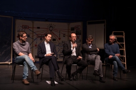 Anxo Lorenzo e Jacobo Sutil na presentación do espectáculo