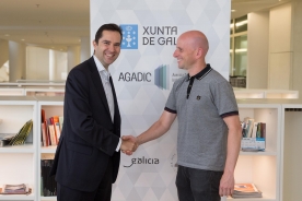 O director do organismo da Consellería de Cultura e Educación e o administrador de Ulises Proyect rubricaron un convenio