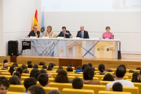 Román Rodríguez, conselleiro de Cultura, Educación e Ordenación Universitaria, entregou esta mañá na Cidade da Cultura de Galicia os premios a curtas de animación en galego realizadas baixo a técnica stop-motion no marco do programa de dinamización lingüística Nós tamén creamos!