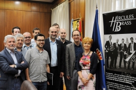 O secretario xeral de Cultura, Anxo Lorenzo, no Pazo Provincial da Deputación de Ourense durante a rolda de prensa