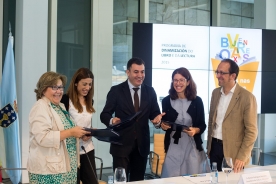 O conselleiro de Cultura, Educación e Ordenación Universitaria, Román Rodríguez, presentou a segunda edición do programa ‘Venres nas librarías’ O conselleiro de Cultura, Educación e Ordenación Universitaria, Román Rodríguez, presentou hoxe a segunda edición do programa ‘Venres nas Librarías’