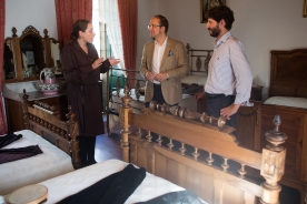 El secretario xeral de Cultura, Anxo Lorenzo, acompañado por miembros del patronato de la Casa da Troya, visitó el museo El secretario xeral de Cultura, Anxo Lorenzo, acompañado por miembros del patronato de la Casa da Troya, visitó el museo