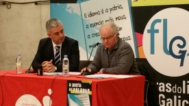 O secretario xeral de Política Lingüística salientou na rolda de prensa a importancia do libro galego na difusión e na visibilidade da lingua propia de Galicia O secretario xeral de Política Lingüística salientou na rolda de prensa a importancia do libro galego na difusión e na visibilidade da lingua propia de Galicia
