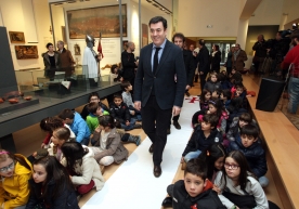 Román Rodríguez no Museo das Peregrinacións e de Santiago