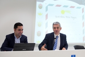 Valentín García en la presentación del recurso digital