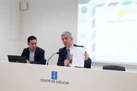 Valentín García en la presentación del recurso digital