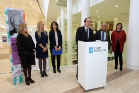 O secretario xeral de Cultura e a secretaria xeral de Igualdade inauguraron a serie expositiva 'Mulleres sobranceiras'