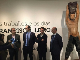 O secretario xeral de Cultura participou na presentación da exposición 'Os traballos e os días de Francisco Leiro'