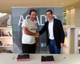 O director da Axencia Galega das Industrias Culturais e o presidente da Asociación de Actores e Actrices de Galicia asinaron un convenio para a realización do programa de actividades vinculadas a esta vixésima edición dos galardóns