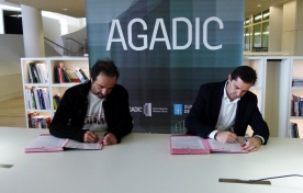 O director da Axencia Galega das Industrias Culturais e o presidente da Asociación de Actores e Actrices de Galicia asinaron un convenio para a realización do programa de actividades vinculadas a esta vixésima edición dos galardóns