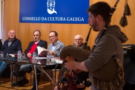 Anxo Lorenzo na presentación da obra Anxo Lorenzo na presentación da obra