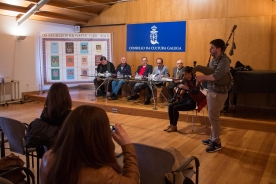 Anxo Lorenzo na presentación da obra Anxo Lorenzo na presentación da obra